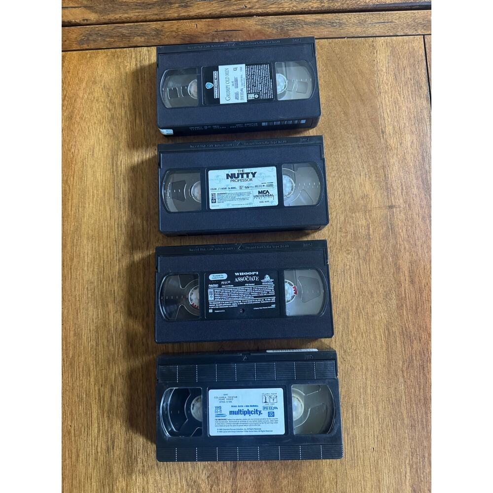 Lot of 4 Comedy VHS Nutty Professor Grumpy Old Men Multiplicity - Picture 5 of 6